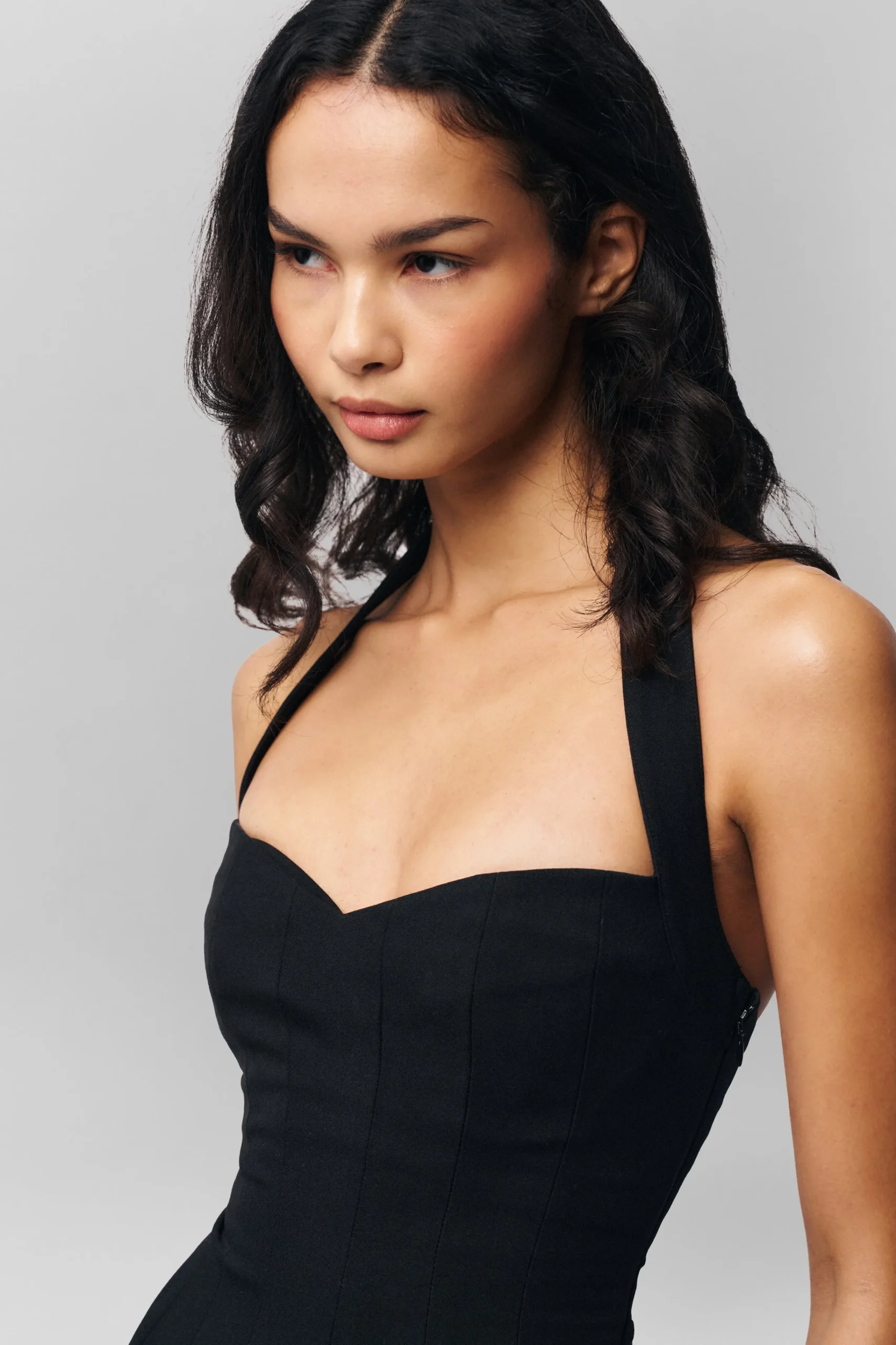 GUIZIO Juliette Halter Dress- Mini Dresses|Dresses