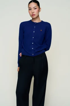 GUIZIO June Relaxed Wool Cardigan- Sweaters|Knitwear