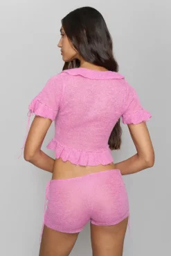 GUIZIO Knit Side Tie Short- Knitwear|Shorts
