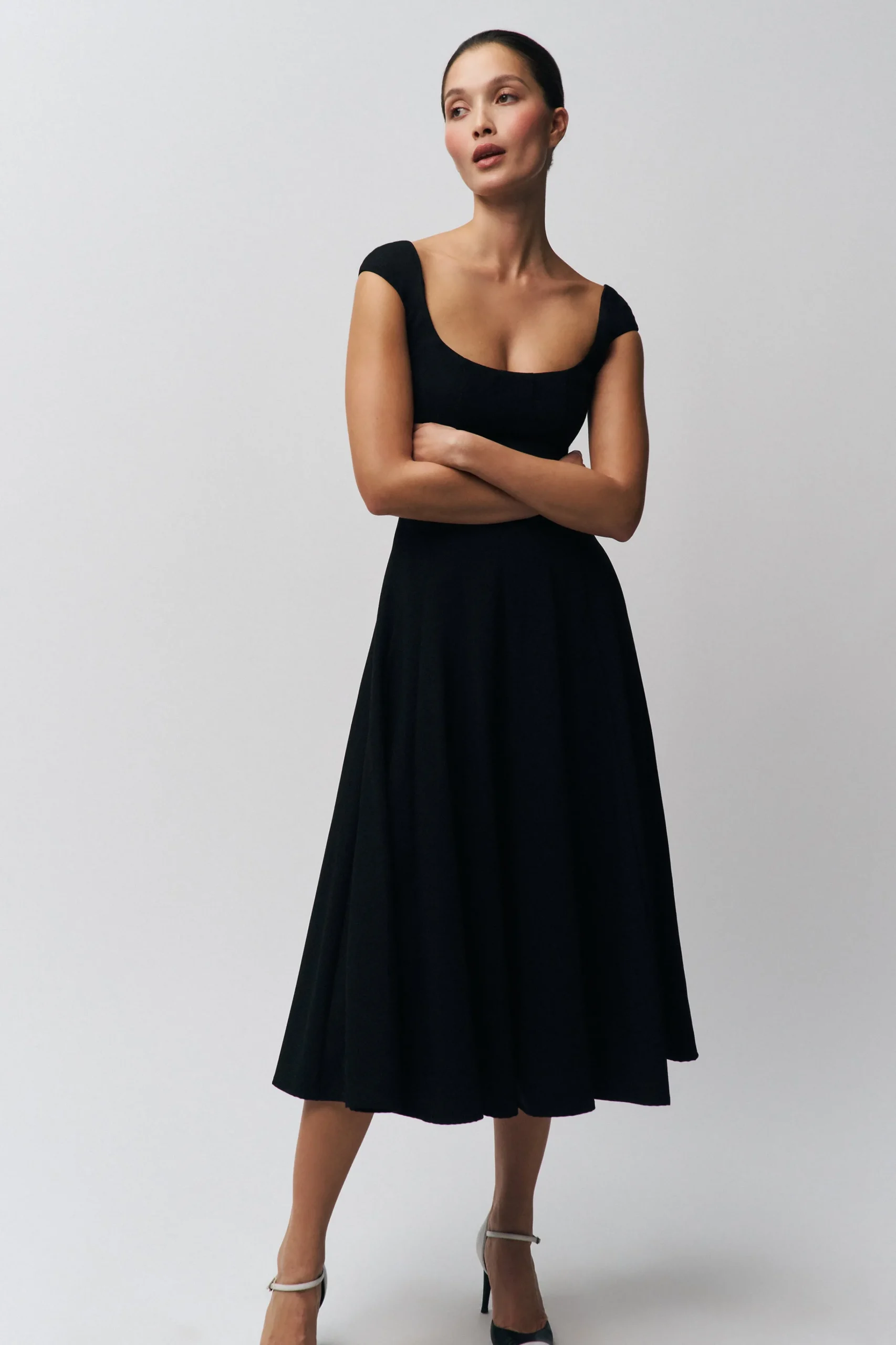 GUIZIO Leila Dress- Midi Dresses|Dresses