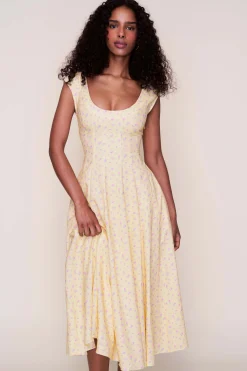 GUIZIO Leila Dress- Midi Dresses|Dresses