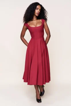 GUIZIO Leila Dress- Dresses|Midi Dresses