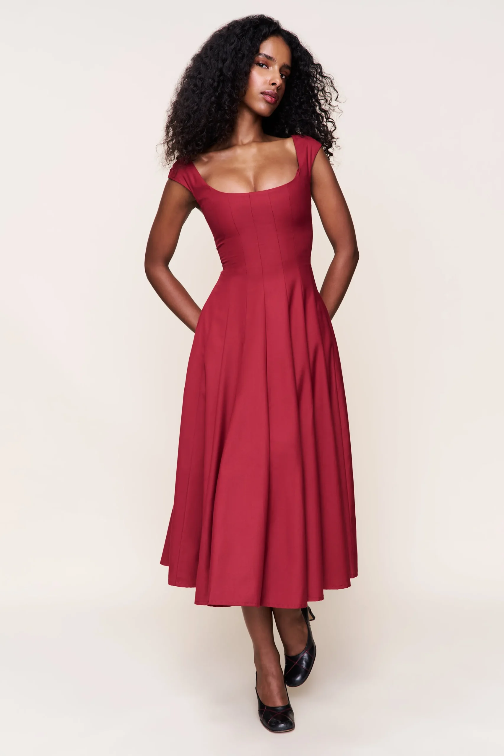 GUIZIO Leila Dress- Dresses|Midi Dresses