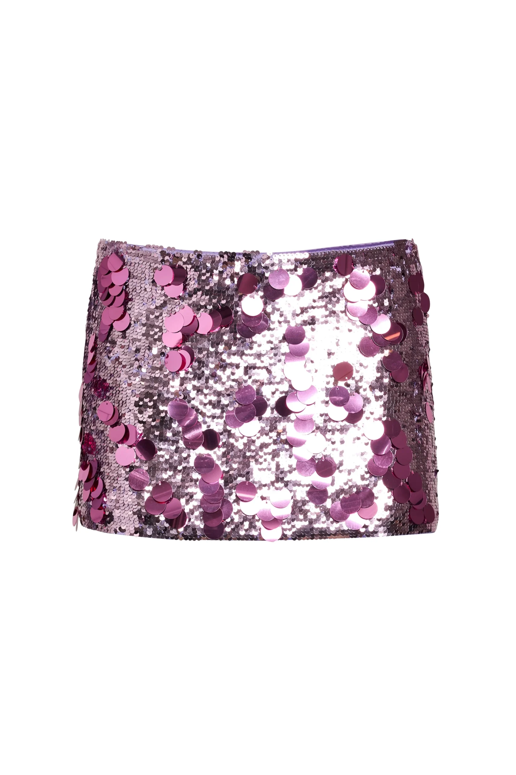 GUIZIO Low Rise Paillette Skirt- Mini Skirts|Skirts
