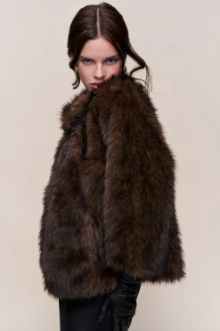 GUIZIO Lucienne Faux Fur Topper- Jackets