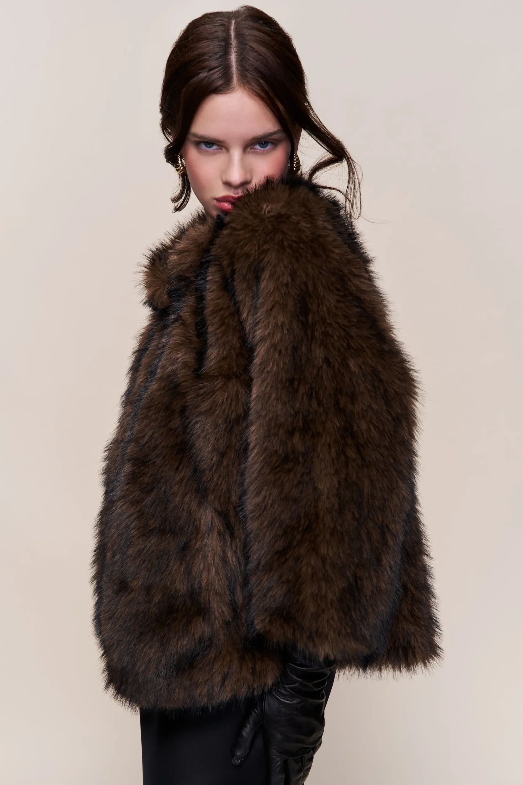 GUIZIO Lucienne Faux Fur Topper- Jackets