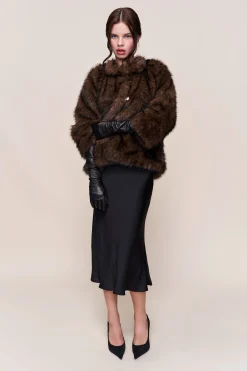 GUIZIO Lucienne Faux Fur Topper- Jackets