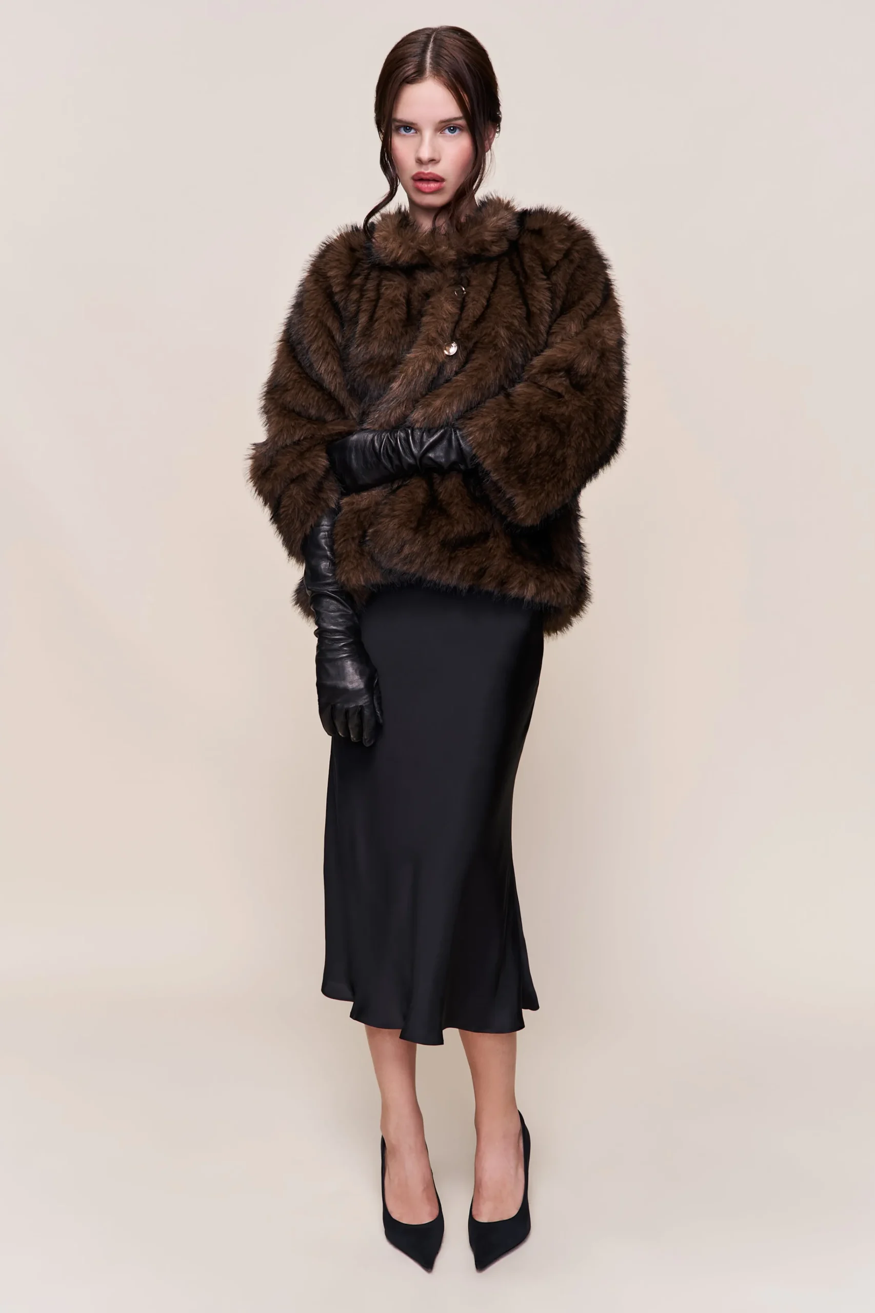 GUIZIO Lucienne Faux Fur Topper- Jackets