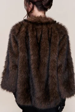 GUIZIO Lucienne Faux Fur Topper- Jackets