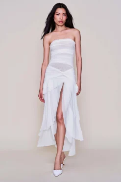GUIZIO Lyla Twist Dress- Midi Dresses|Dresses