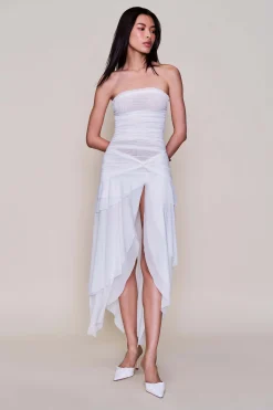 GUIZIO Lyla Twist Dress- Midi Dresses|Dresses