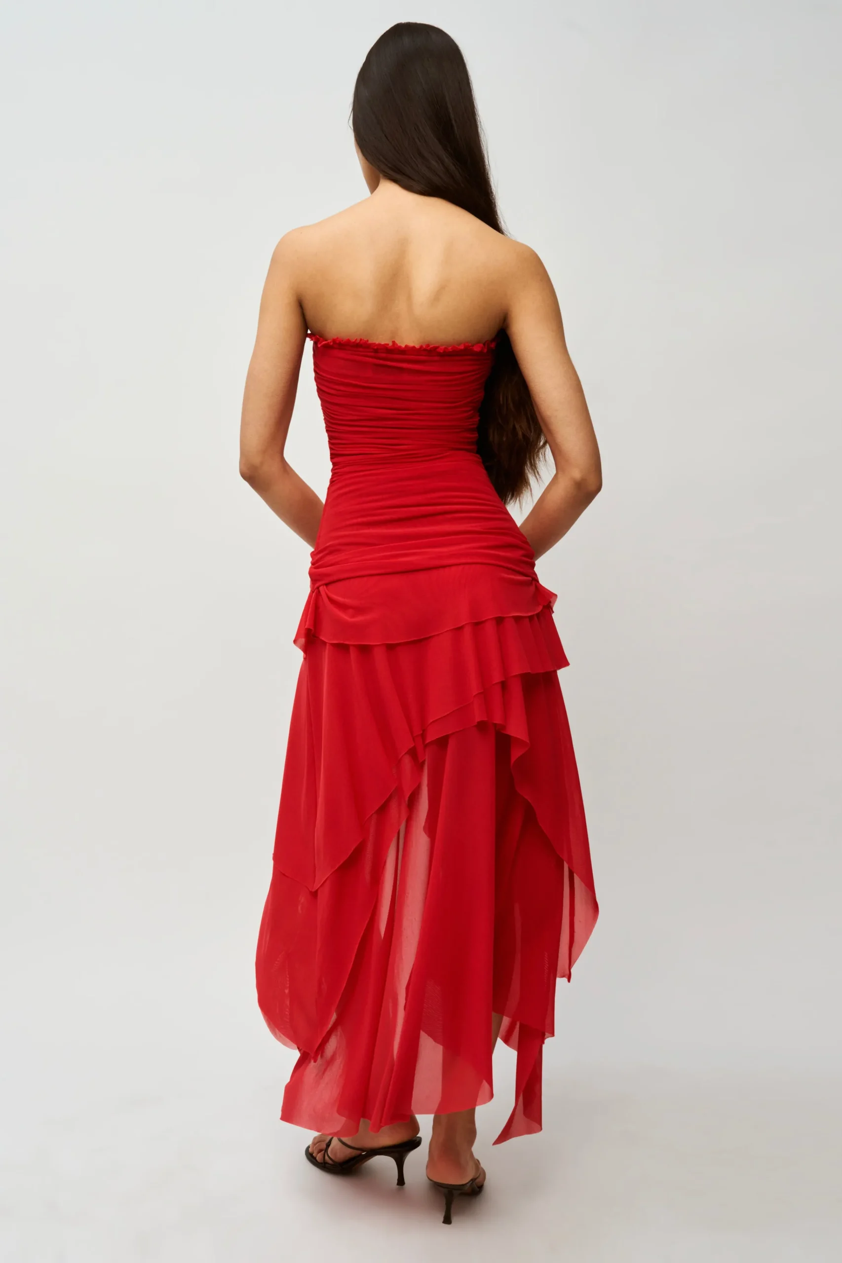 GUIZIO Lyla Twist Dress- Midi Dresses|Dresses