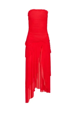 GUIZIO Lyla Twist Dress- Midi Dresses|Dresses
