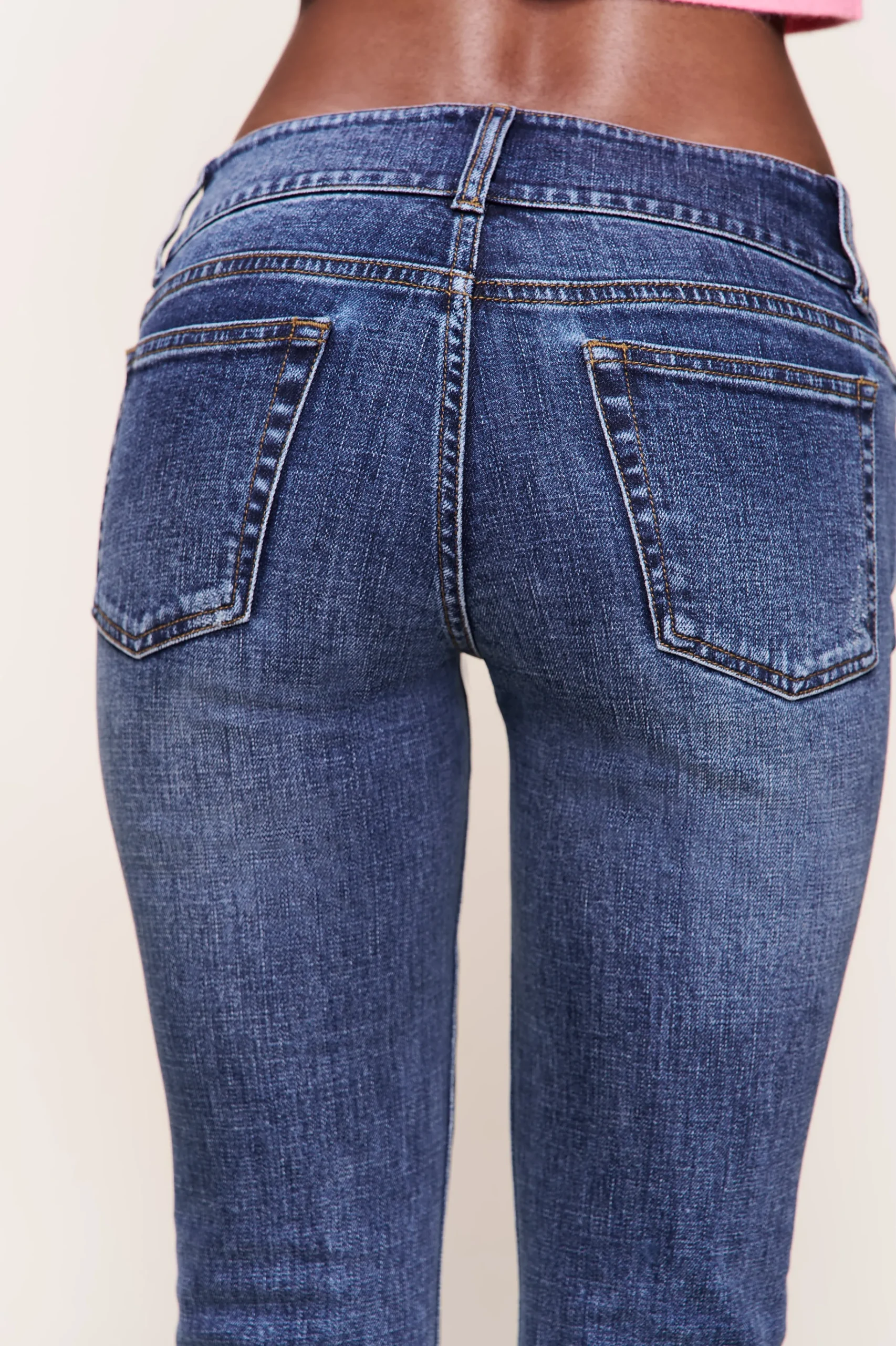 GUIZIO Malia Low Rise Belted Flare Denim- Pants