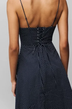 GUIZIO Margaux Midi Dress- Midi Dresses|Dresses