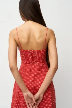 GUIZIO Margaux Midi Dress- Midi Dresses|Dresses