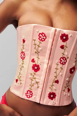 GUIZIO Meadows Satin Corset- Corsets|Corsets