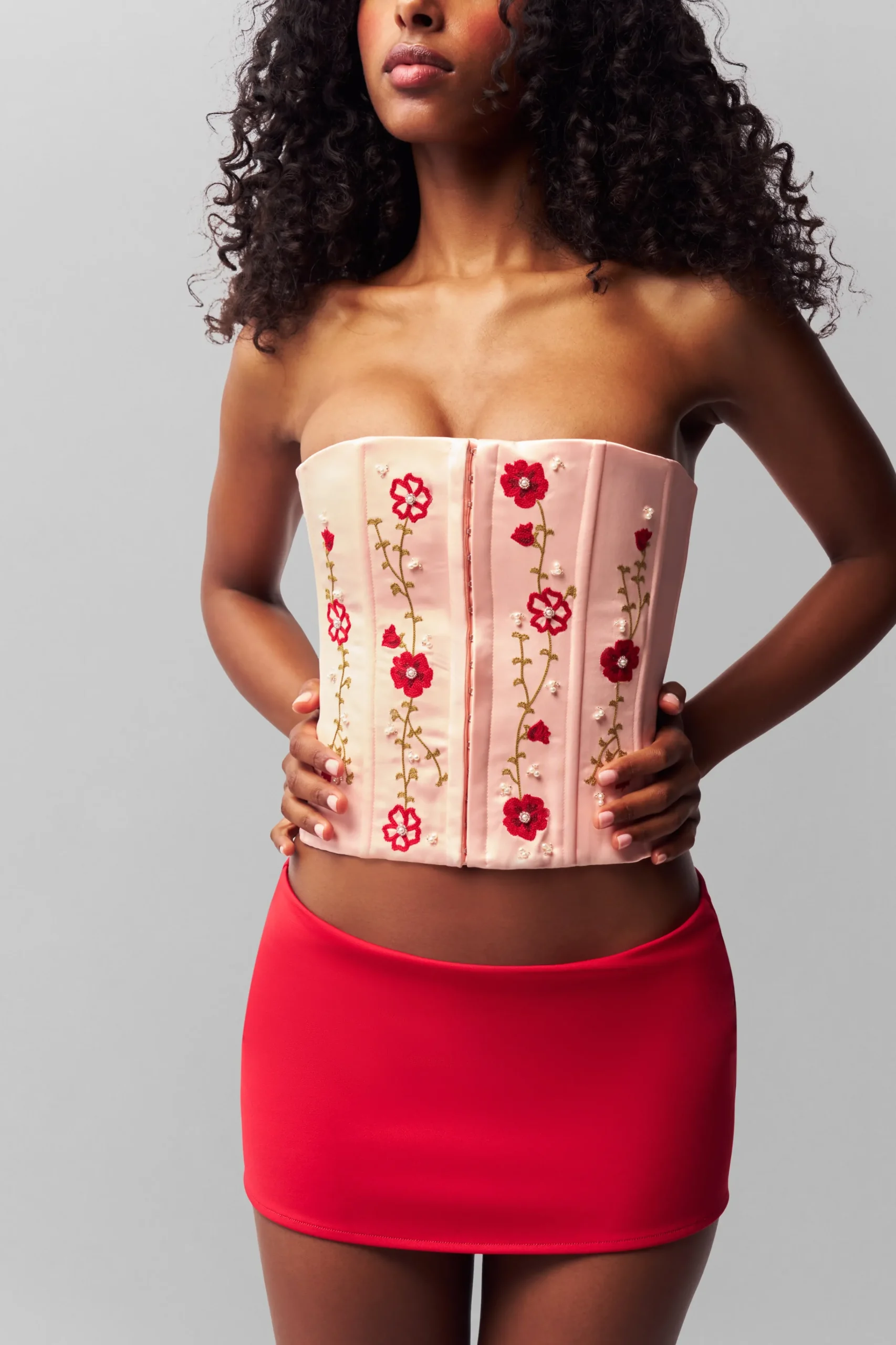 GUIZIO Meadows Satin Corset- Corsets|Corsets