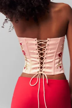 GUIZIO Meadows Satin Corset- Corsets|Corsets