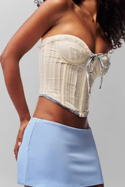 GUIZIO Micro Mini Stretch Skirt- Mini Skirts|Skirts