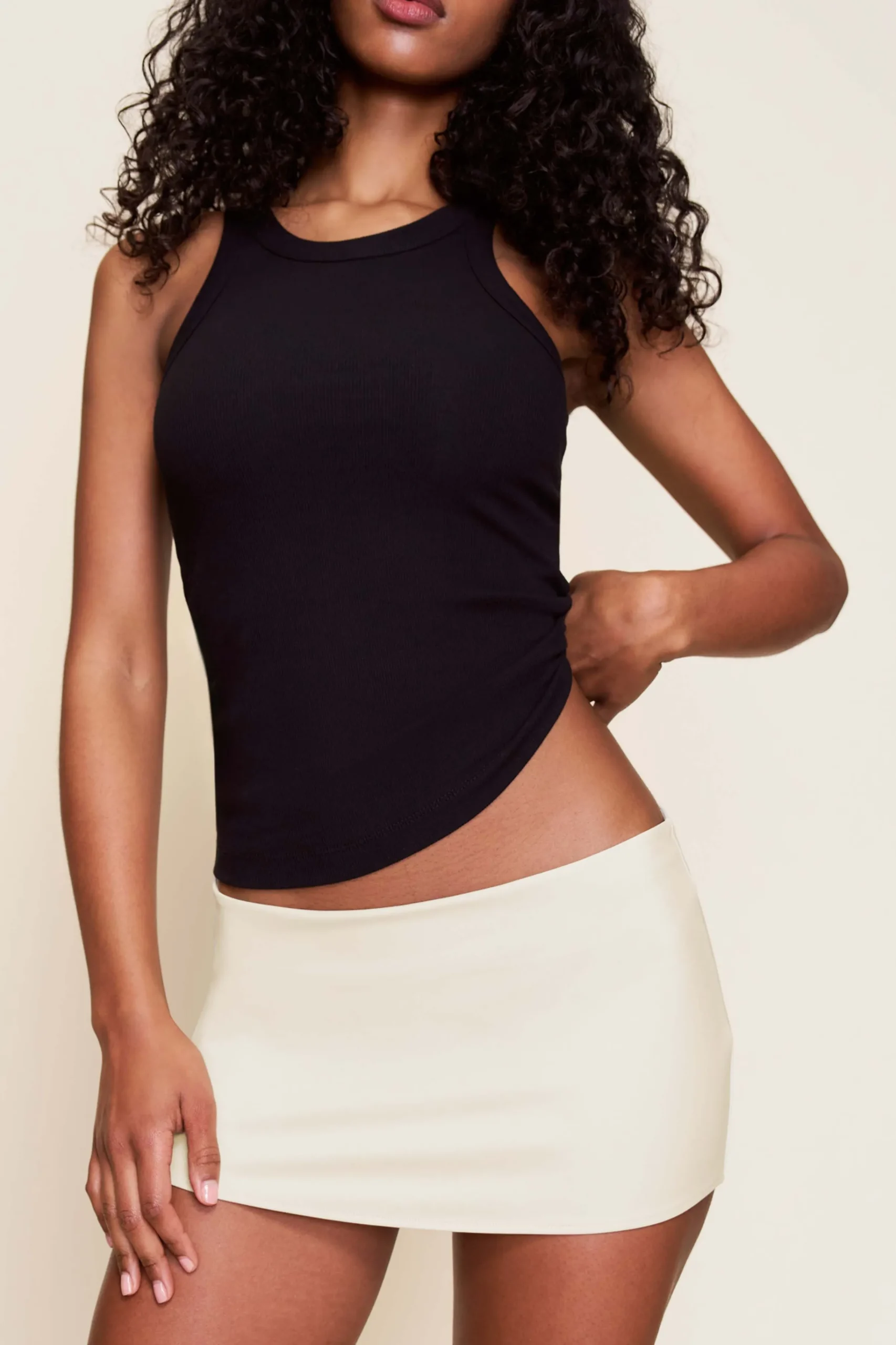GUIZIO Micro Mini Stretch Skirt- Mini Skirts|Skirts