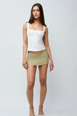 GUIZIO Micro Mini Stretch Skirt- Mini Skirts|Skirts