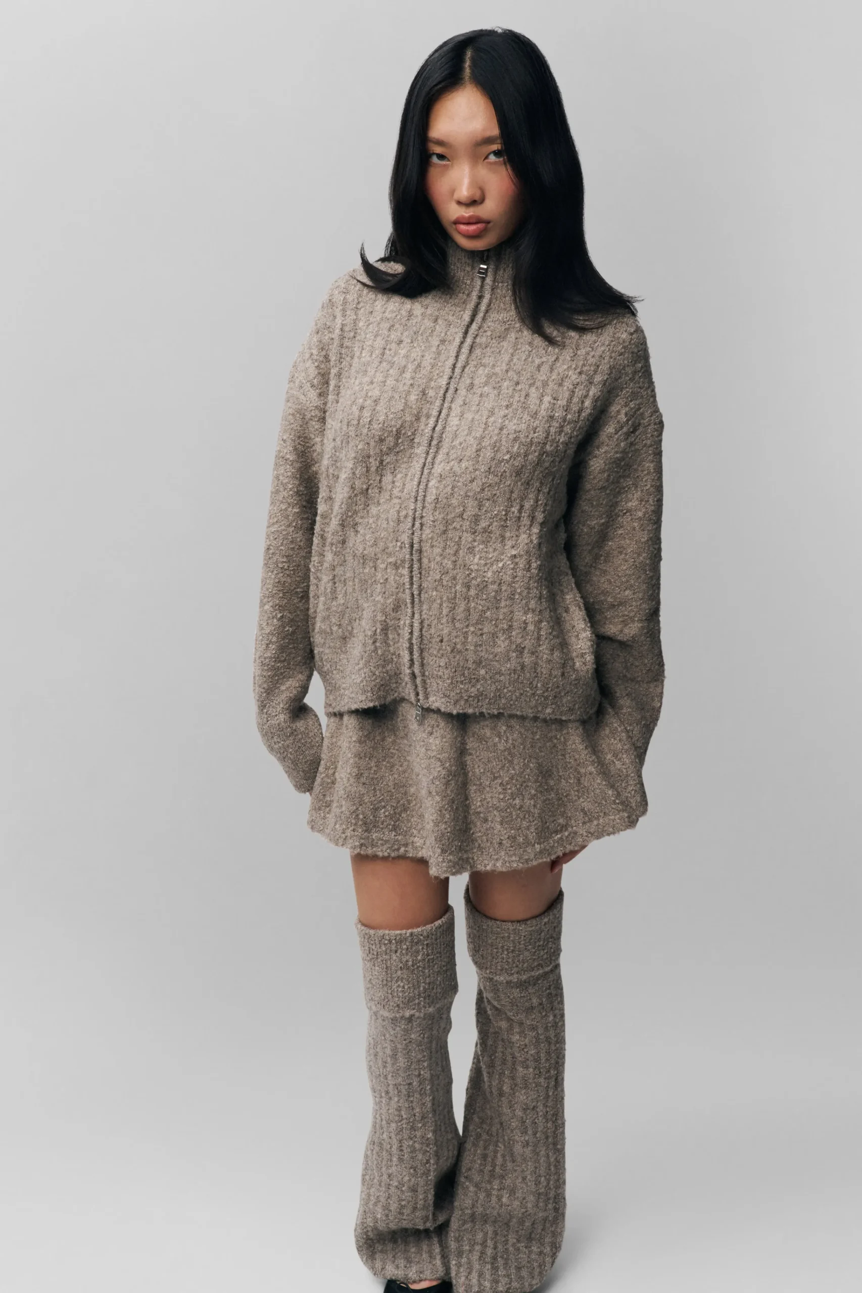 GUIZIO Mila Zip Up- Sweaters|Knitwear