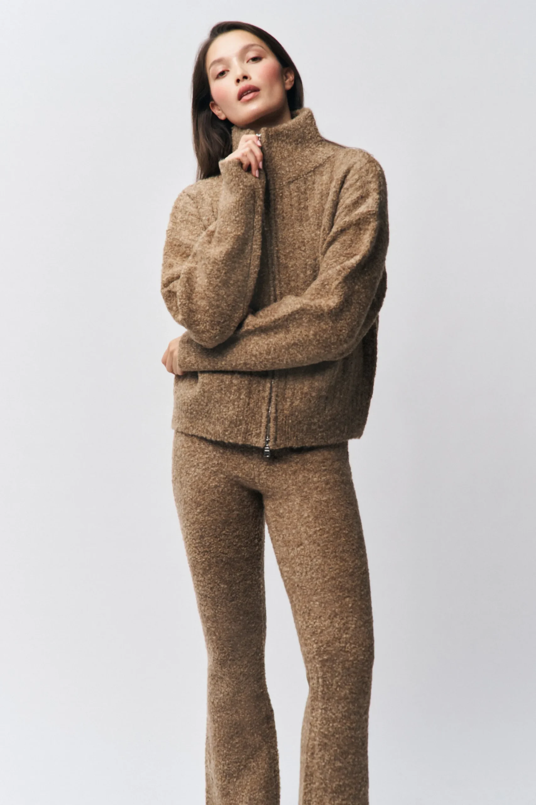 GUIZIO Mila Zip Up- Sweaters|Knitwear