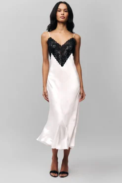 GUIZIO Nova Slip Midi Dress- Midi Dresses|Dresses