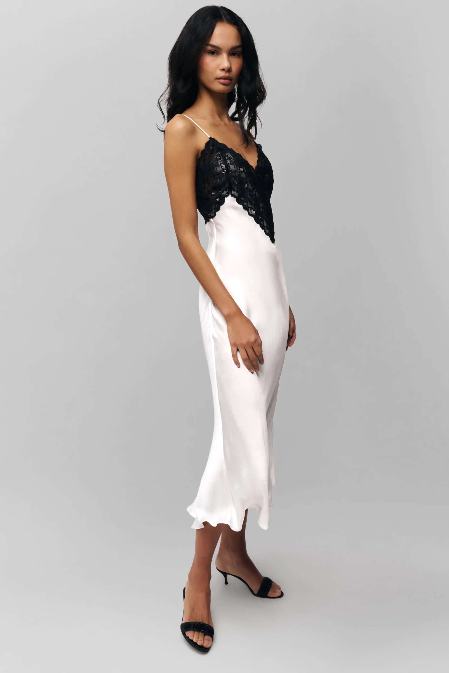 GUIZIO Nova Slip Midi Dress- Midi Dresses|Dresses