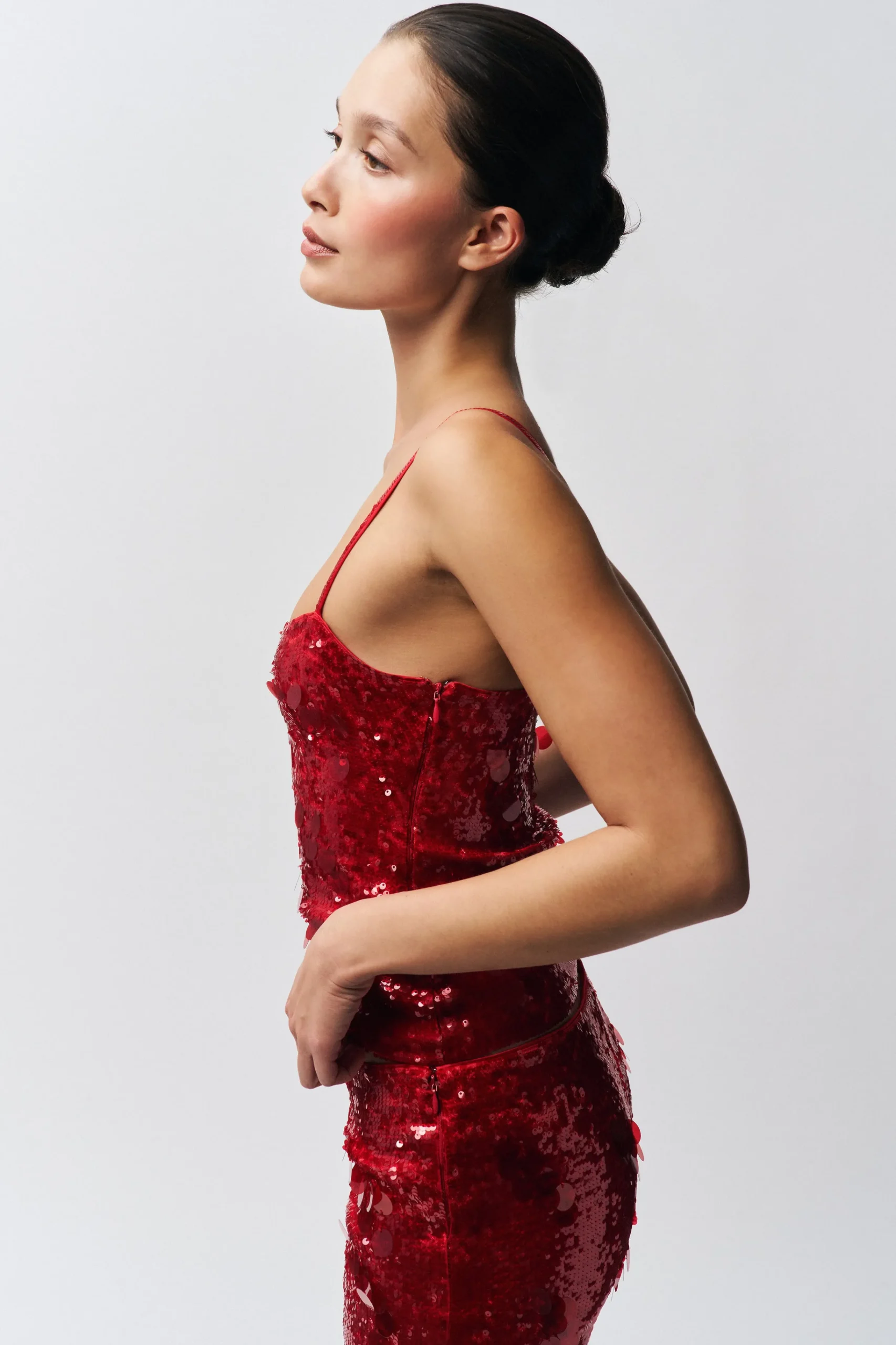 GUIZIO Paillette Cami- Sleeveless Tops|Tops