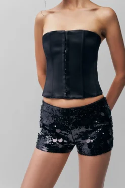 GUIZIO Paillette Short- Shorts