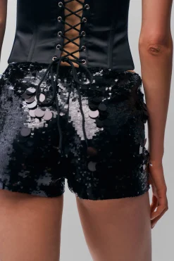 GUIZIO Paillette Short- Shorts