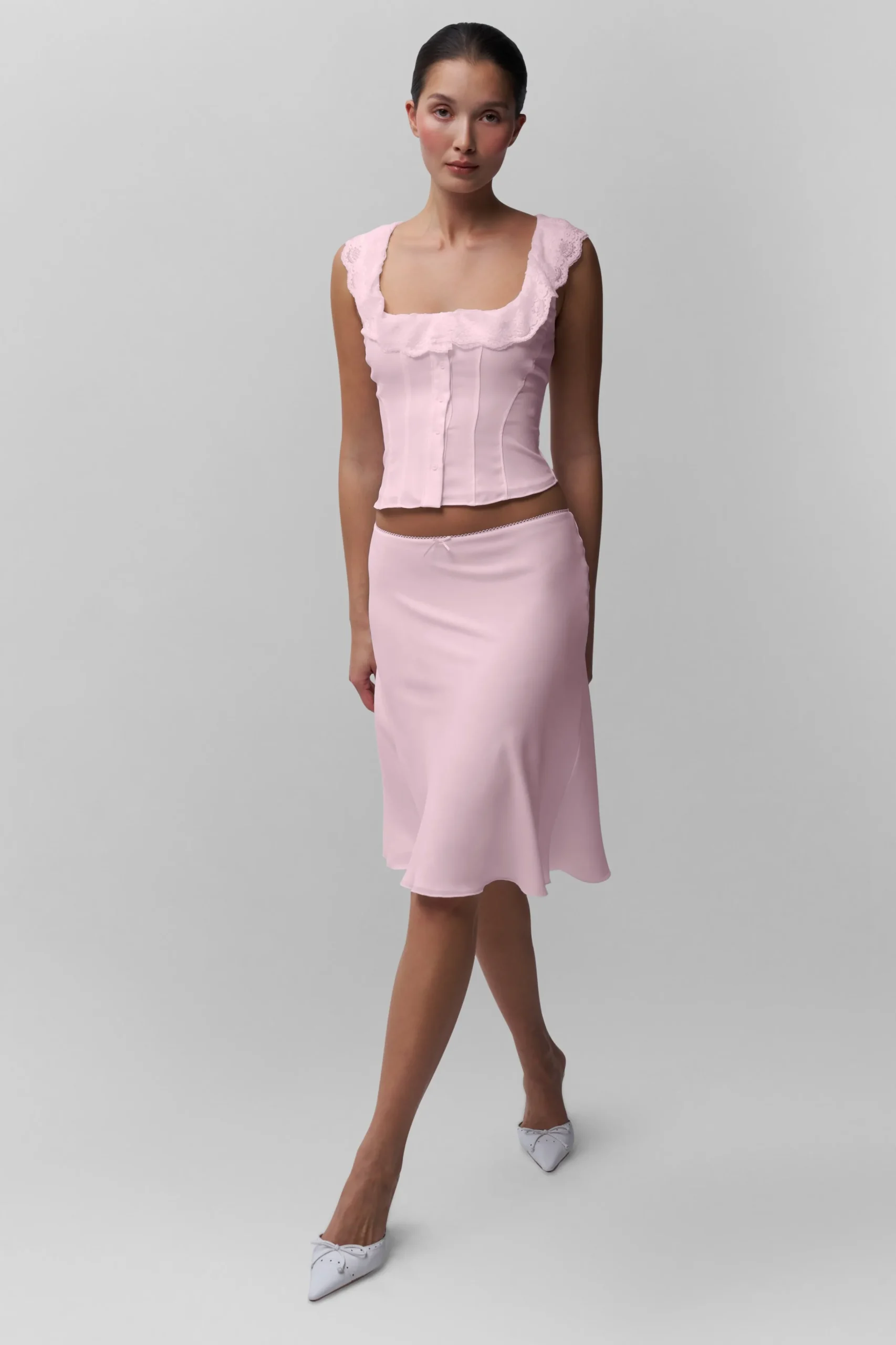 GUIZIO Paloma Lace Top- Sleeveless Tops|Tops