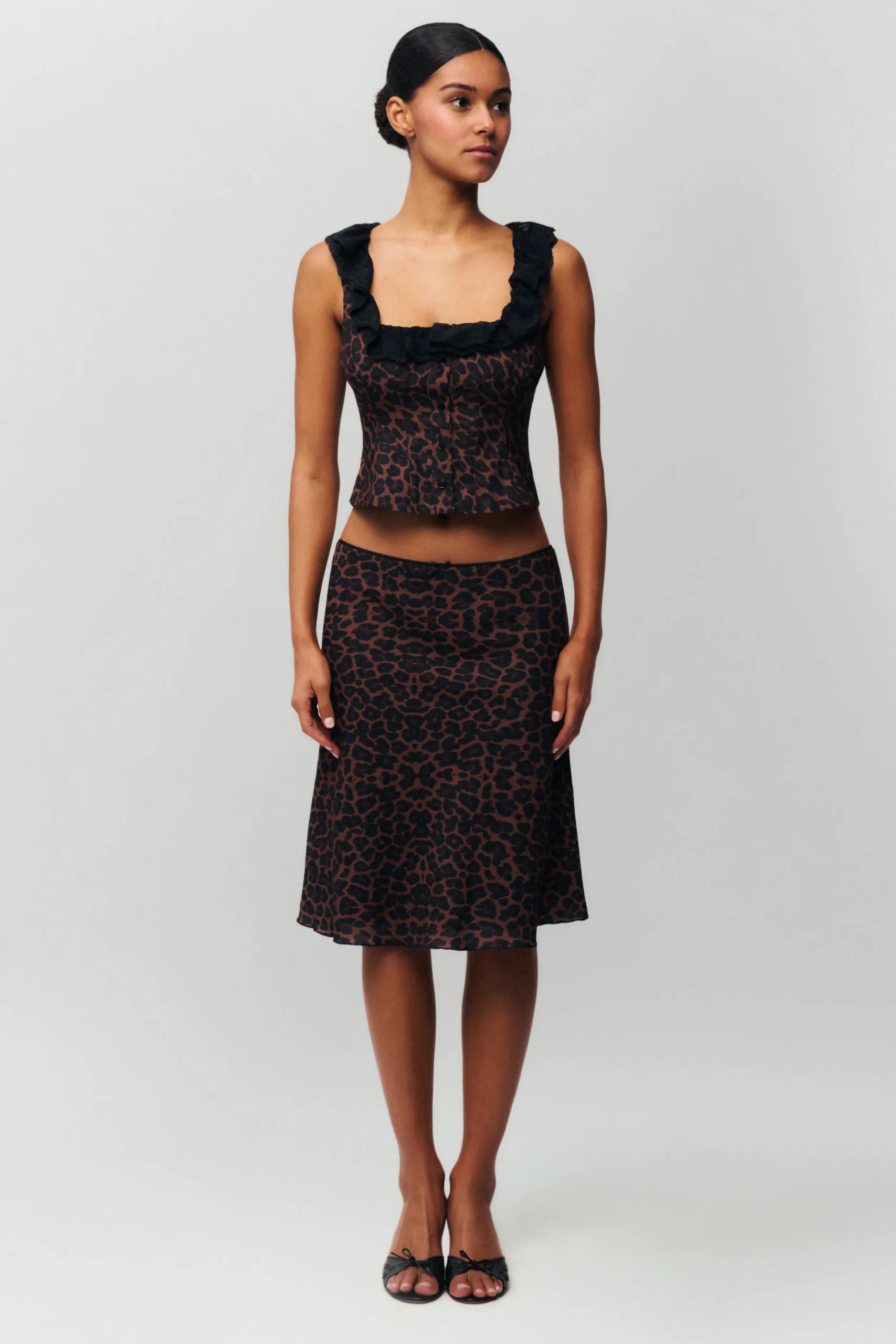 GUIZIO Paloma Lace Top- Sleeveless Tops|Tops