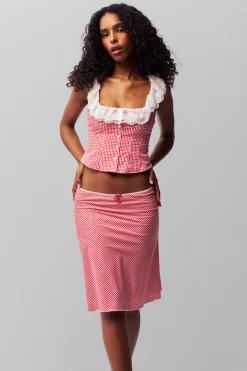 GUIZIO Paloma Lace Top- Sleeveless Tops|Tops