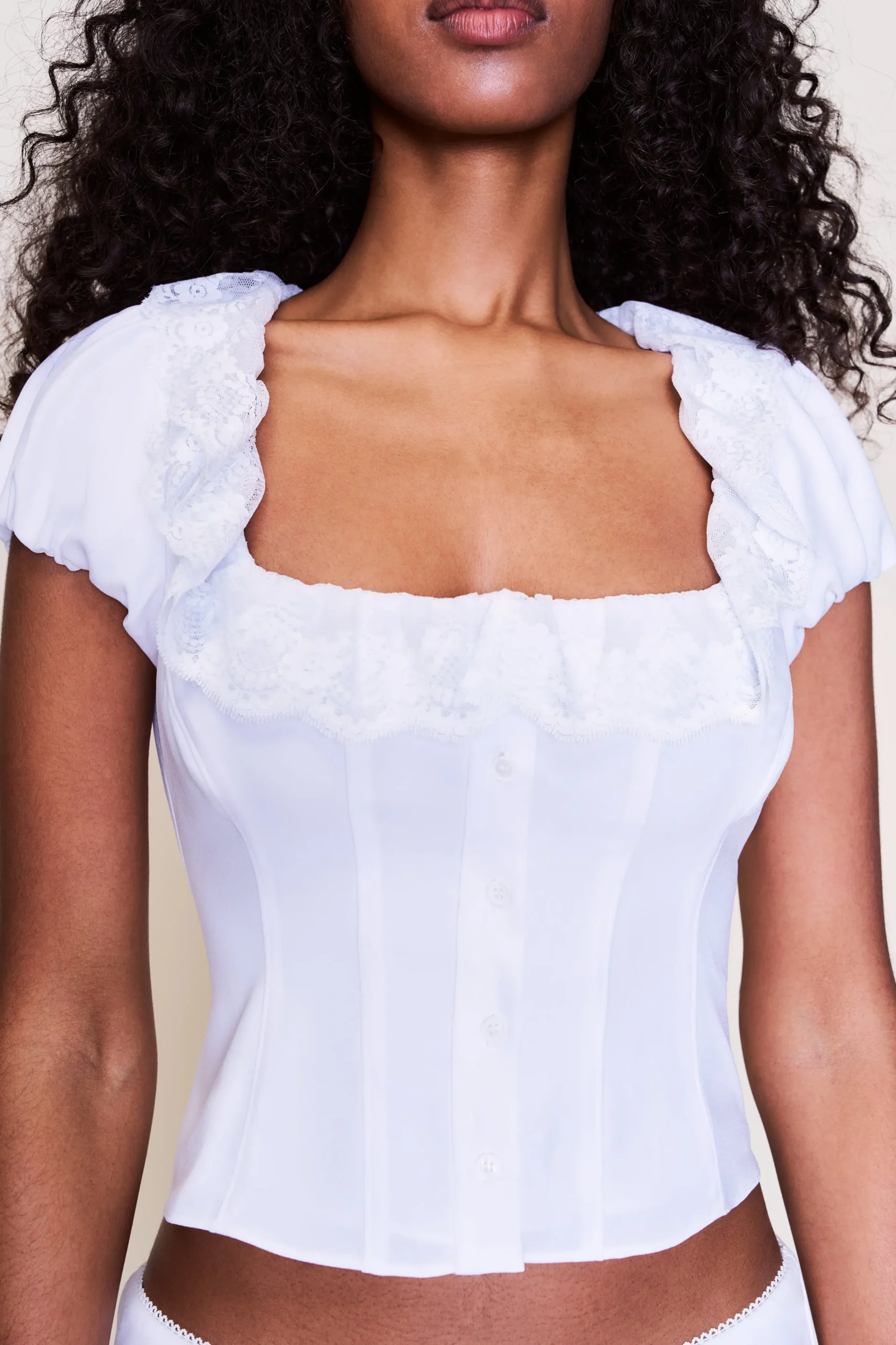 GUIZIO Paloma Short Sleeve Top- Short Sleeve Tops|Tops