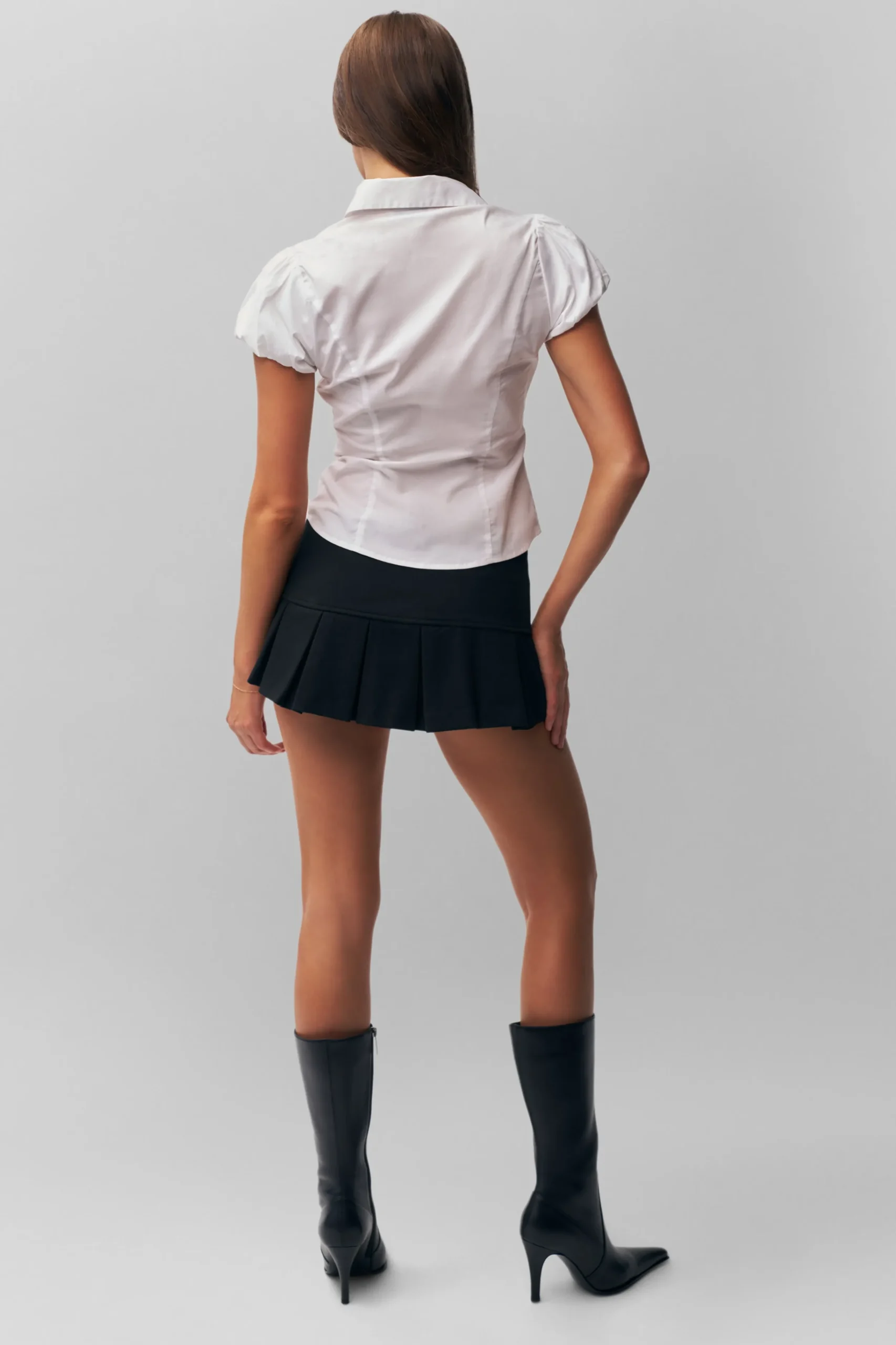 GUIZIO Pleated Micro Mini Skirt- Mini Skirts|Skirts