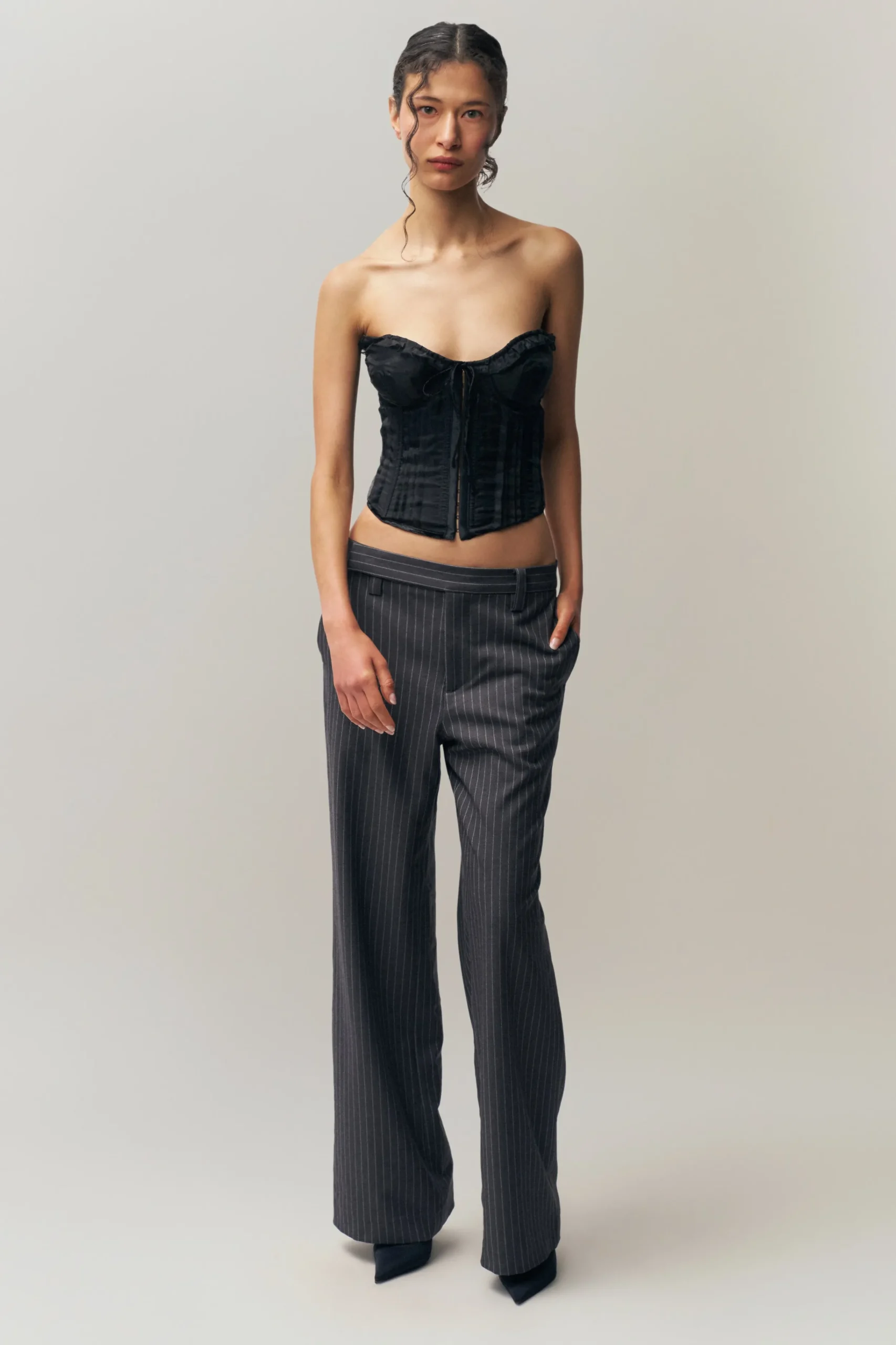 GUIZIO Raina Pinstripe Pant- Pants