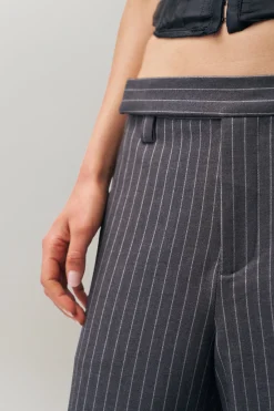 GUIZIO Raina Pinstripe Pant- Pants
