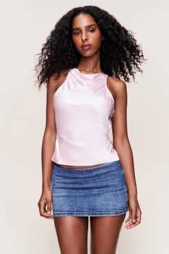 GUIZIO Regine Cowl Neck Top- Sleeveless Tops|Tops