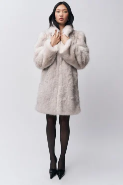 GUIZIO Roxie Faux Fur Coat- Jackets