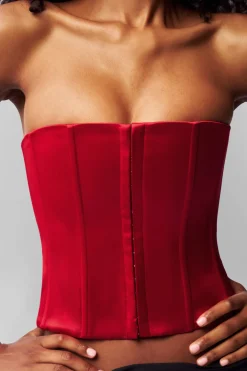 GUIZIO Satin Corset- Corsets|Corsets