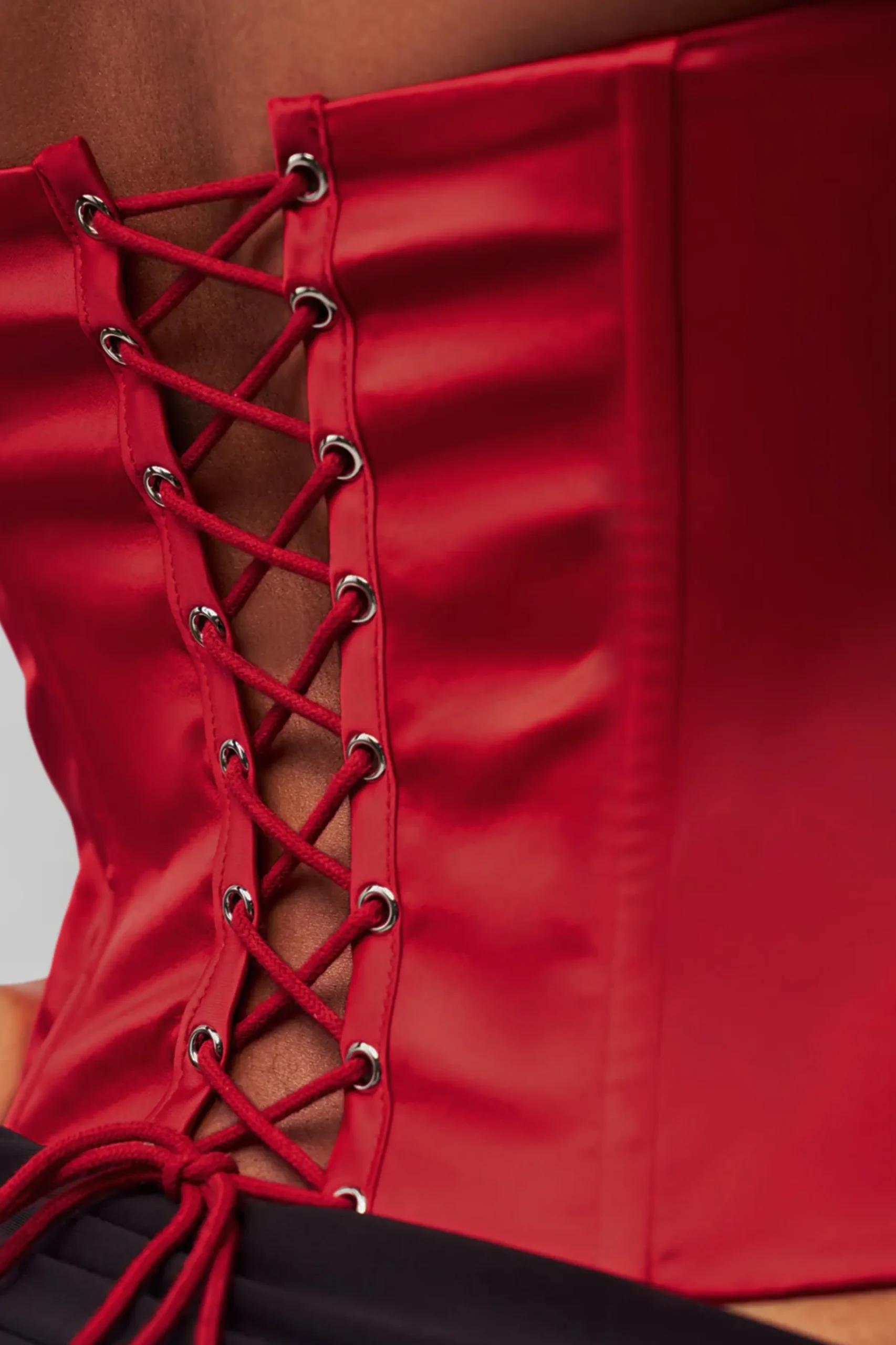 GUIZIO Satin Corset- Corsets|Corsets