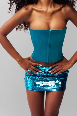 GUIZIO Satin Corset- Corsets|Corsets