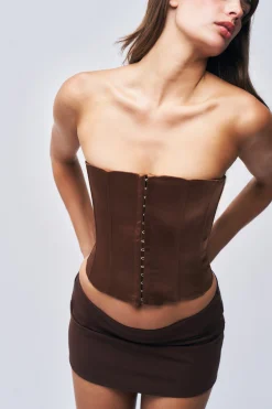 GUIZIO Satin Corset- Corsets|Corsets