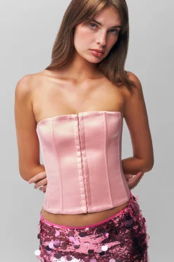 GUIZIO Satin Corset- Corsets|Corsets