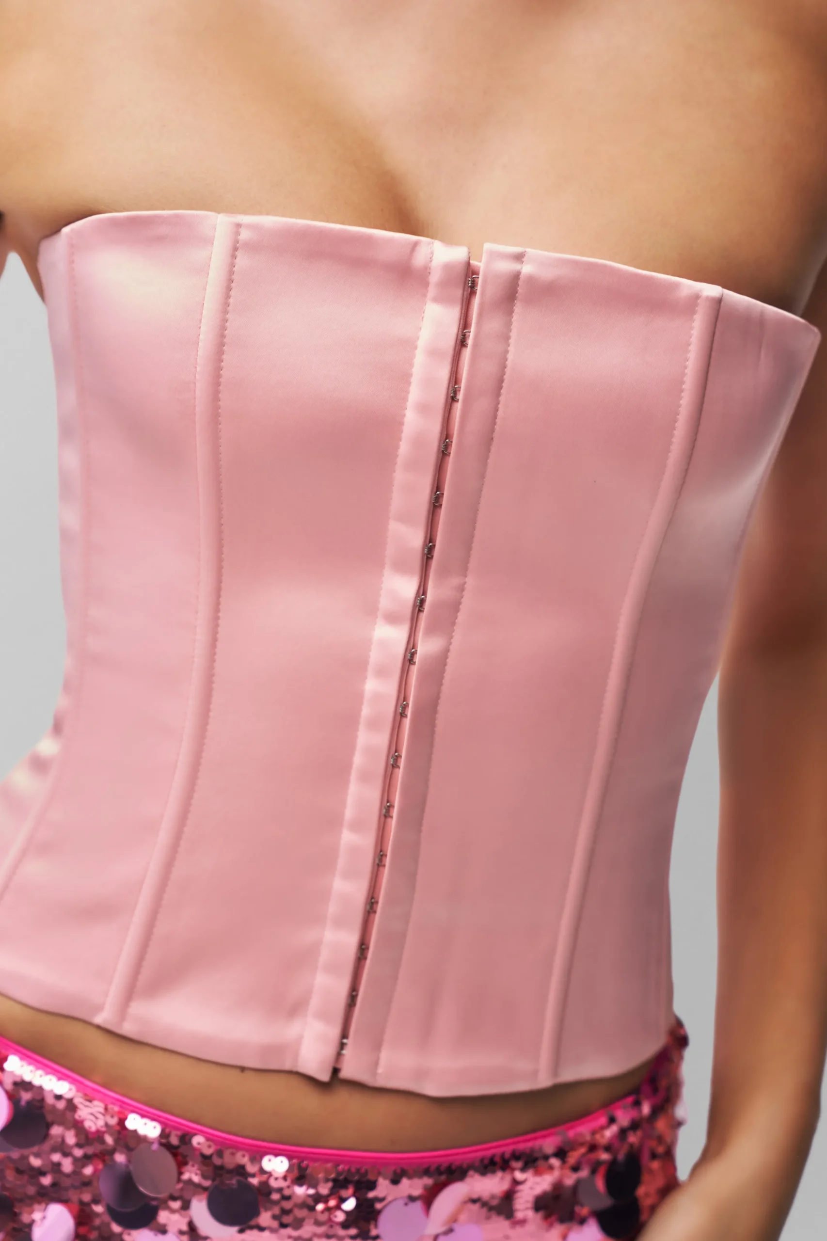 GUIZIO Satin Corset- Corsets|Corsets