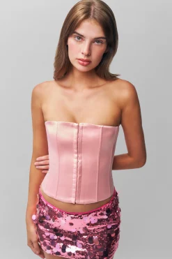 GUIZIO Satin Corset- Corsets|Corsets
