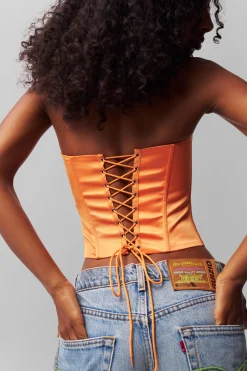 GUIZIO Satin Corset- Corsets|Corsets